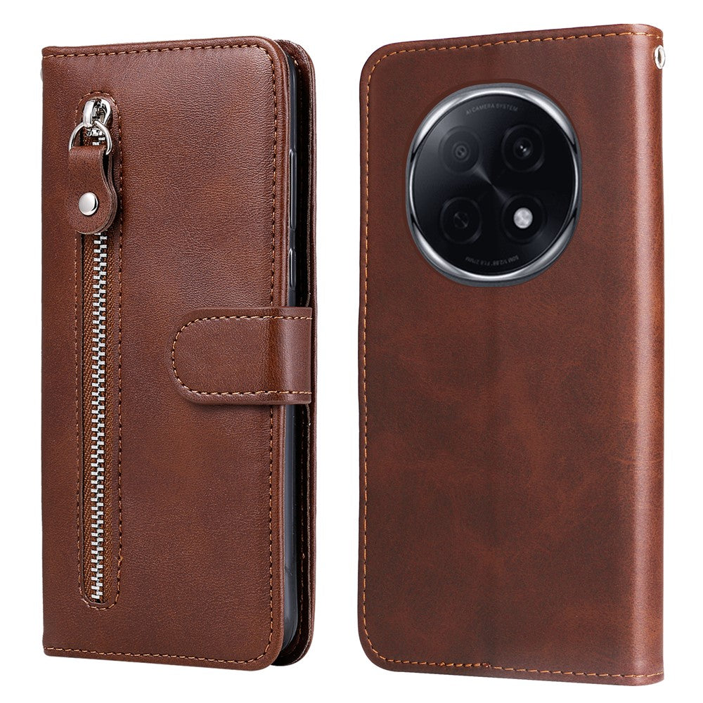 For Oppo F29 Pro 5G (Global) / A5 Pro 5G (China) Case Zipper Wallet Calf Texture PU Leather Phone Cover