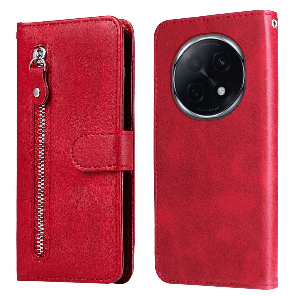 For Oppo F29 Pro 5G (Global) / A5 Pro 5G (China) Case Zipper Wallet Calf Texture PU Leather Phone Cover
