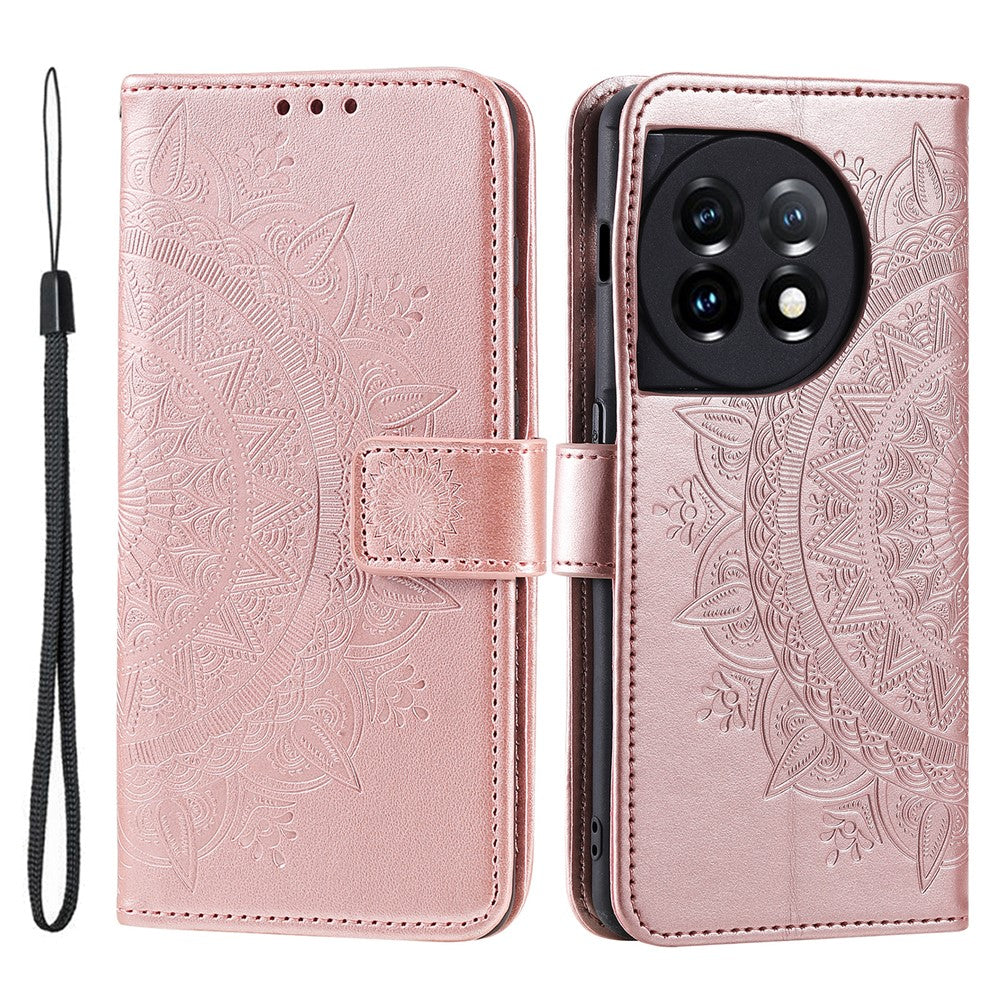 OnePlus 13R 5G stativfodral med tryckt totem PU-läder plånboksfodral
