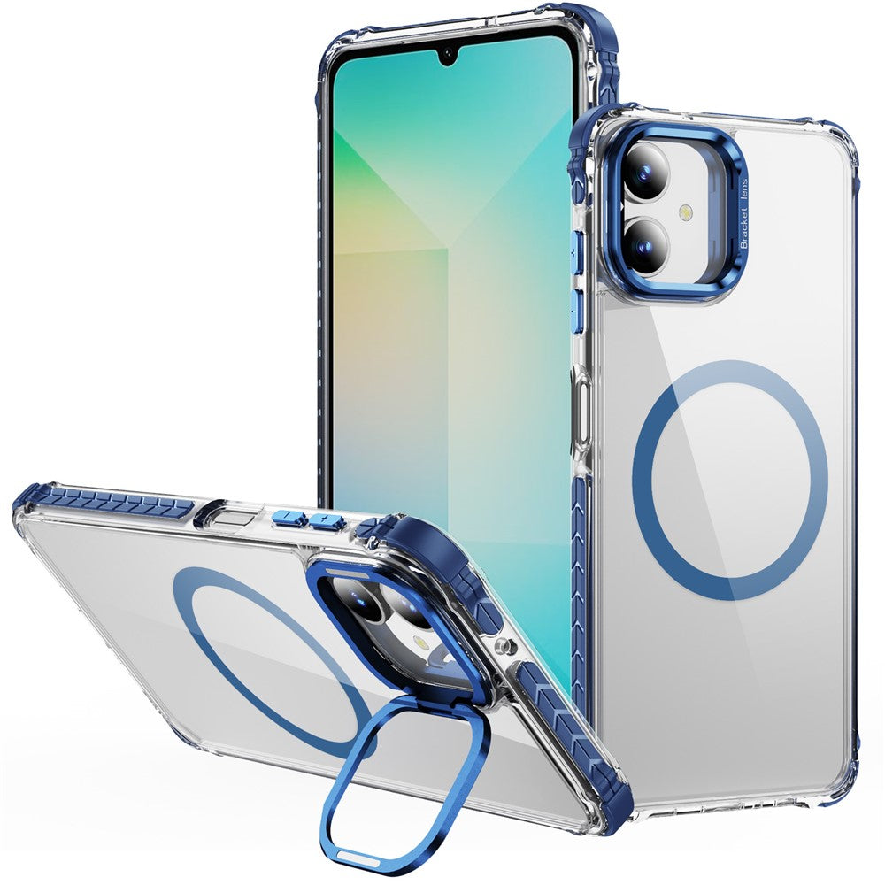 Samsung Galaxy A05 4G Genomskinligt mobilskal med Linsstativ Magnetiskt Skal