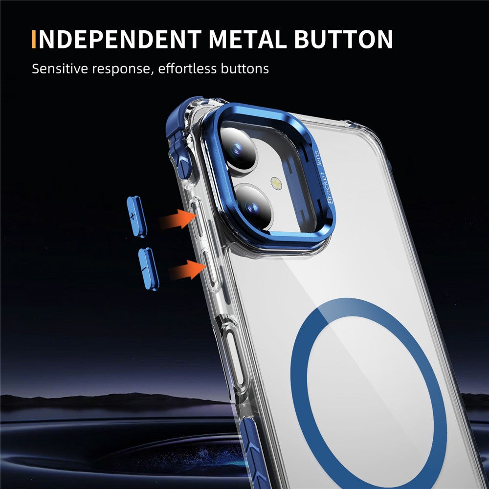 Samsung Galaxy A05 4G Genomskinligt mobilskal med Linsstativ Magnetiskt Skal