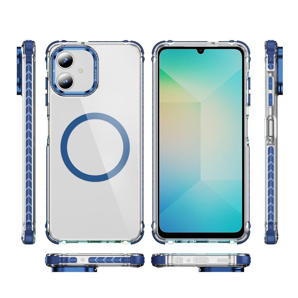 Samsung Galaxy A05 4G Genomskinligt mobilskal med Linsstativ Magnetiskt Skal