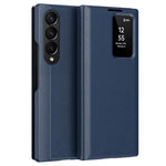 For Samsung Galaxy Z Fold3 5G Case Leather Phone Cover with View Window Card Slot