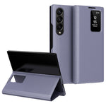 For Samsung Galaxy Z Fold3 5G Case Leather Phone Cover with View Window Card Slot