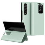 For Samsung Galaxy Z Fold3 5G Case Leather Phone Cover with View Window Card Slot