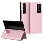 For Samsung Galaxy Z Fold4 5G Case Leather Phone Cover with View Window Card Slot