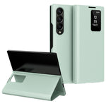 For Samsung Galaxy Z Fold4 5G Case Leather Phone Cover with View Window Card Slot