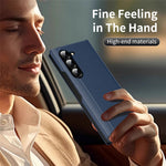 Til Samsung Galaxy Z Fold6 5G Etui med Kortlomme Smart View Vindue Læder Telefoncover
