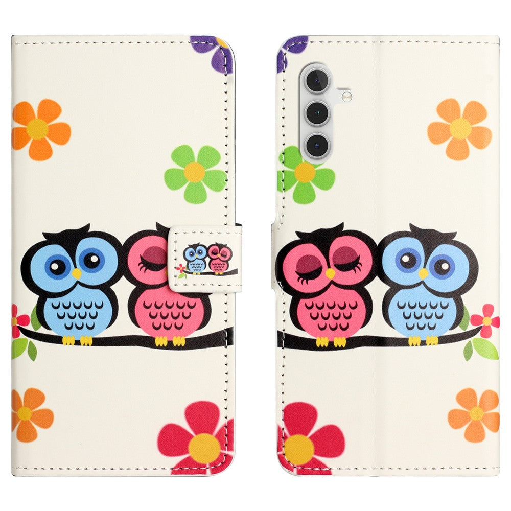 Til Samsung Galaxy A37 5G / A36 5G Etui Mønstertryk PU Læderpung Telefoncover