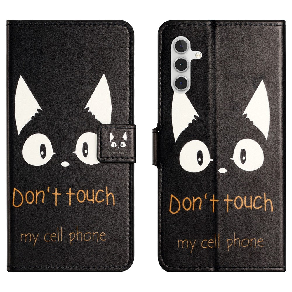 Til Samsung Galaxy A37 5G / A36 5G Etui Mønstertryk PU Læderpung Telefoncover