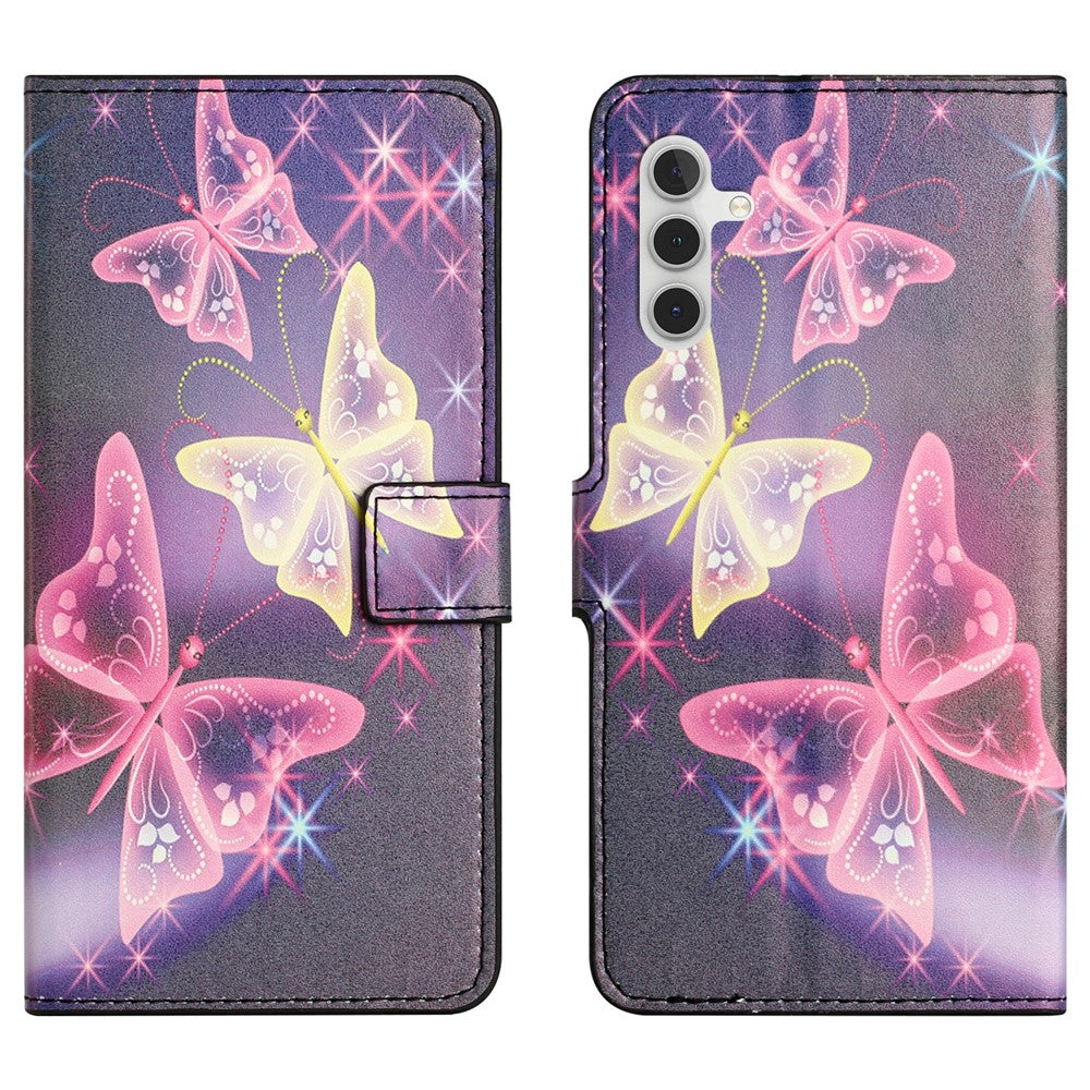 Til Samsung Galaxy A37 5G / A36 5G Etui Mønstertryk PU Læderpung Telefoncover