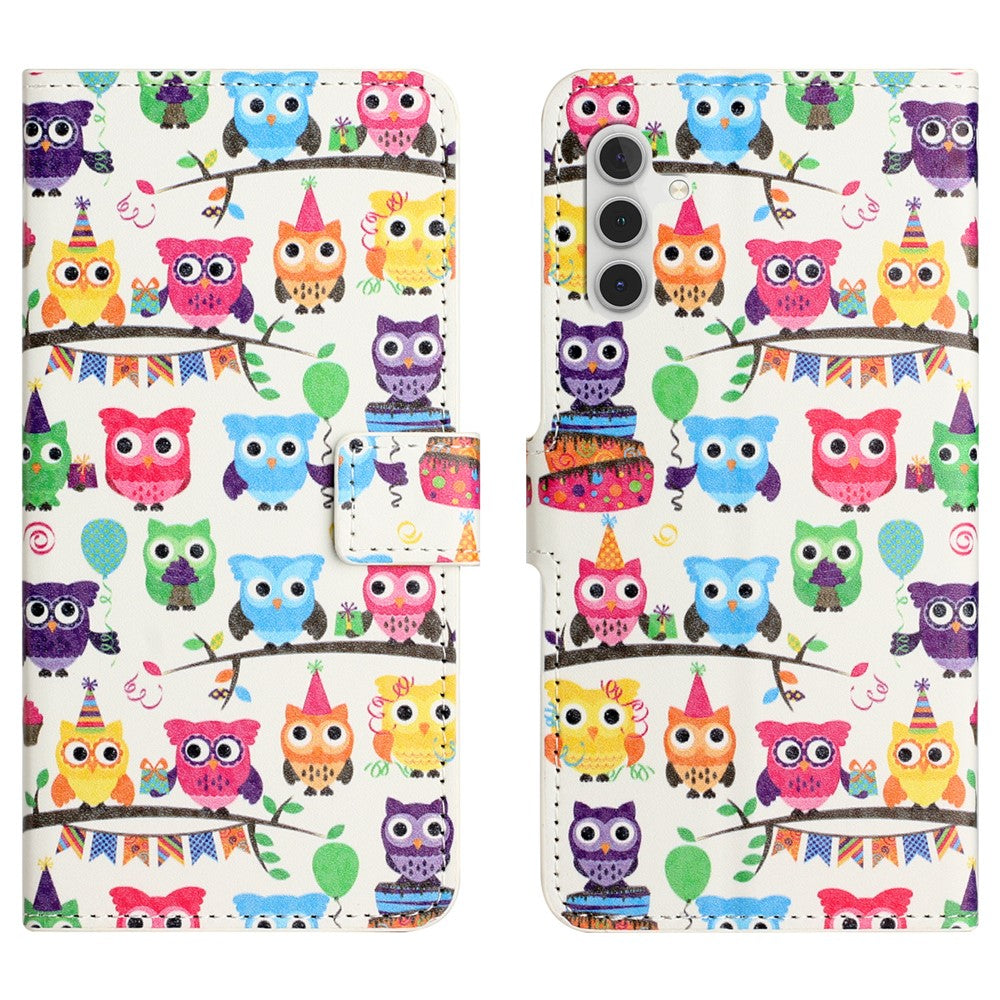 Til Samsung Galaxy A37 5G / A36 5G Etui Mønstertryk PU Læderpung Telefoncover