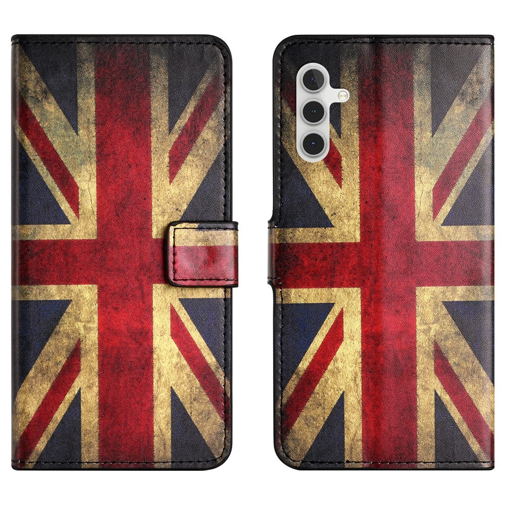 Til Samsung Galaxy A37 5G / A36 5G Etui Mønstertryk PU Læderpung Telefoncover