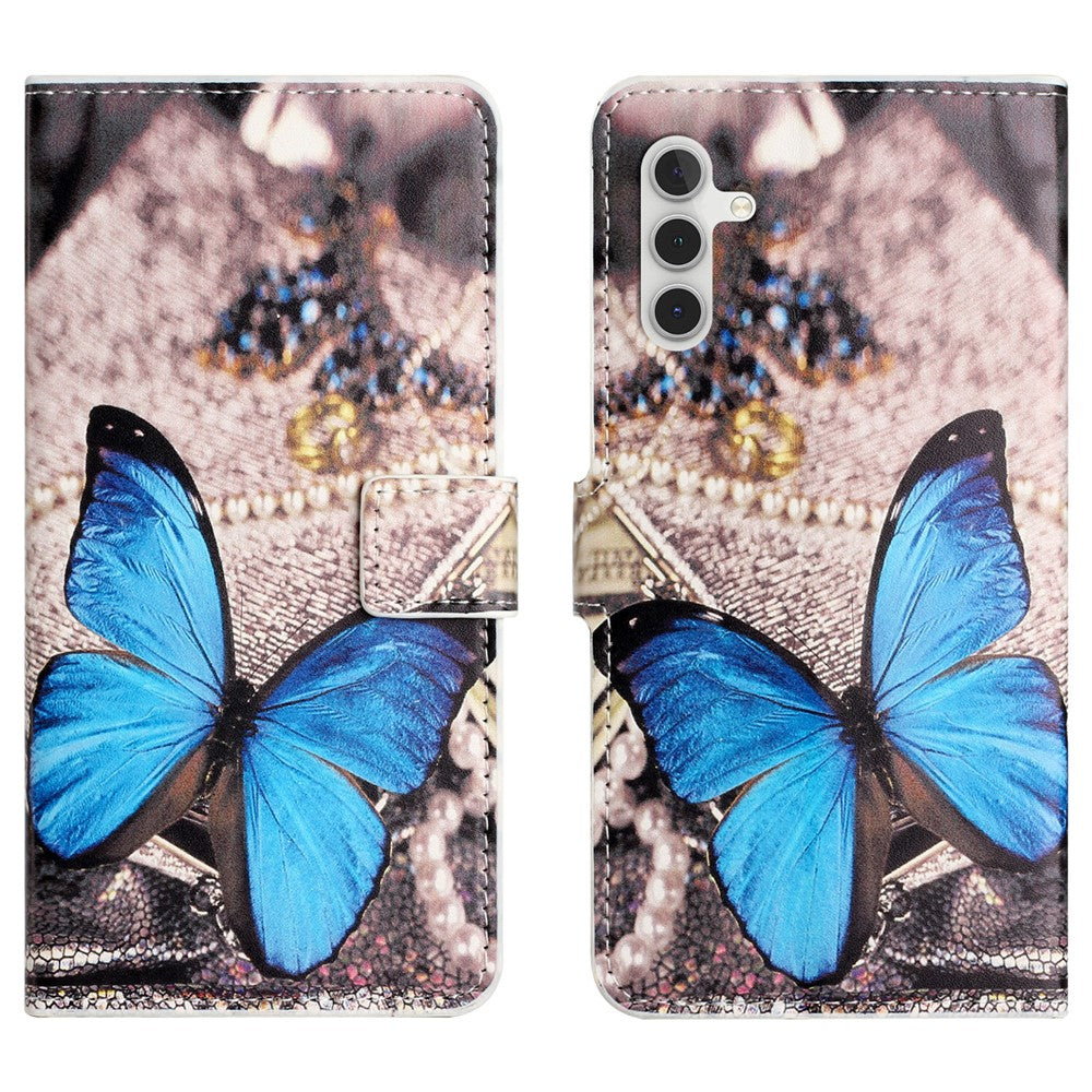 Til Samsung Galaxy A37 5G / A36 5G Etui Mønstertryk PU Læderpung Telefoncover
