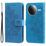 For Xiaomi Poco F7 Pro 5G / Redmi K80 5G Case Floral Pattern PU Leather Wallet Stand Phone Cover