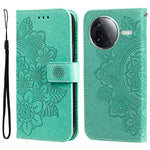 For Xiaomi Poco F7 Pro 5G / Redmi K80 5G Case Floral Pattern PU Leather Wallet Stand Phone Cover