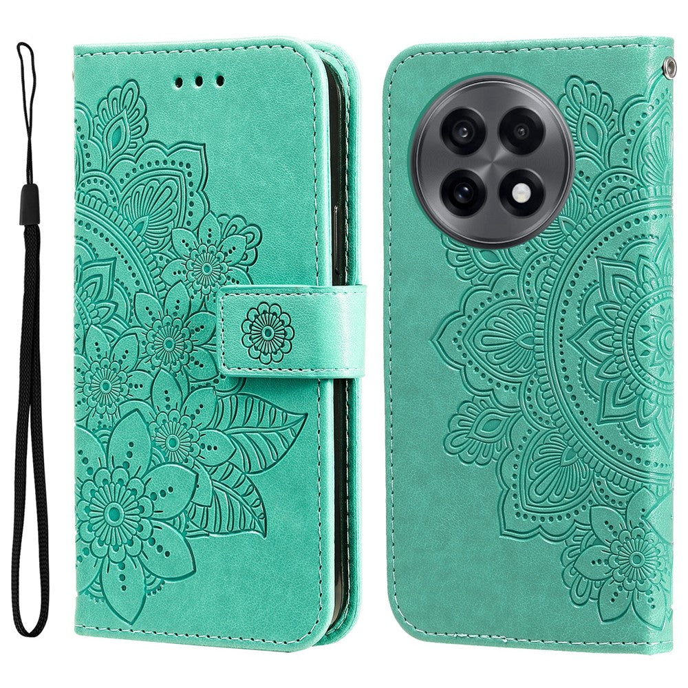 Fodral för OnePlus 13R 5G / Ace 5 Pro 5G / Ace 5 5G Blommönster PU-läder Plånboksfodral mobilskal