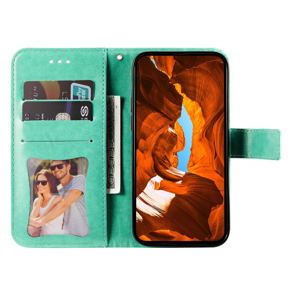 Fodral för OnePlus 13R 5G / Ace 5 Pro 5G / Ace 5 5G Blommönster PU-läder Plånboksfodral mobilskal