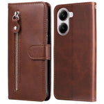 For Xiaomi Poco X7 Pro 5G / Redmi Turbo 4 5G Case Zipper Wallet Calf Texture PU Leather Phone Cover