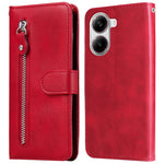 For Xiaomi Poco X7 Pro 5G / Redmi Turbo 4 5G Case Zipper Wallet Calf Texture PU Leather Phone Cover