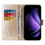 For Oppo Reno13 F 5G (Reno 13 FS 5G) / 4G Leather Case Butterfly Floral Imprint Wallet Stand Cover