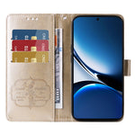 Xiaomi Redmi Turbo 4 5G / Poco X7 Pro 5G læderetui med sommerfugleblomstret tryk og pungcover