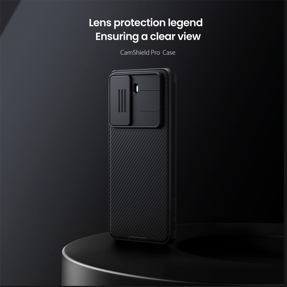 NILLKIN Camshield Pro Series för Xiaomi Redmi Turbo 4 5G-skal PC + TPU-skydd med skjutbart kameralock – mobilskal