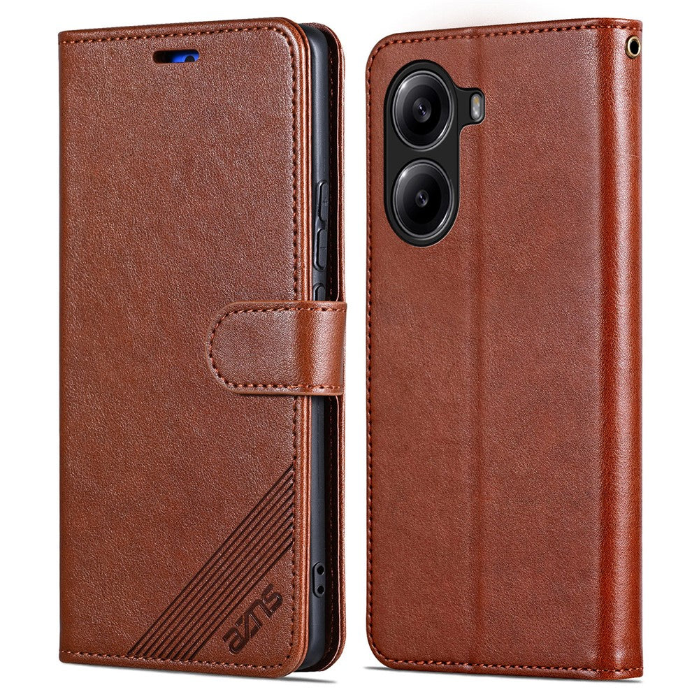 AZNS For Xiaomi Redmi Turbo 4 5G  /  Poco X7 Pro 5G Case Anti-Scratch PU Leather Stand Wallet Phone Cover