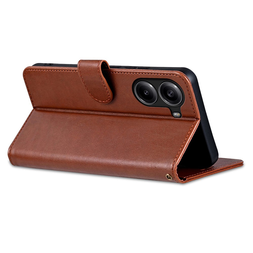 AZNS For Xiaomi Redmi Turbo 4 5G  /  Poco X7 Pro 5G Case Anti-Scratch PU Leather Stand Wallet Phone Cover