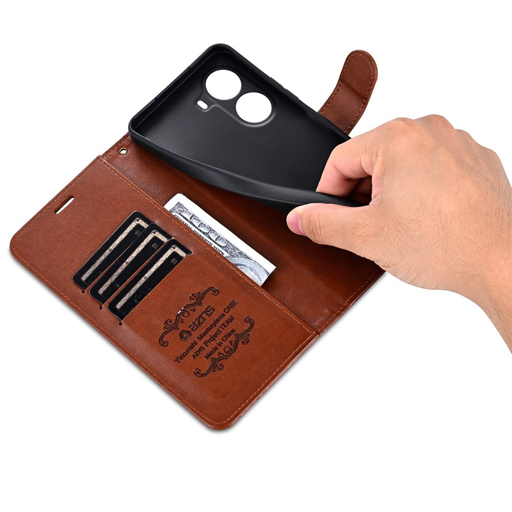 AZNS For Xiaomi Redmi Turbo 4 5G  /  Poco X7 Pro 5G Case Anti-Scratch PU Leather Stand Wallet Phone Cover