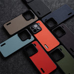 MELKCO For Xiaomi 15 Case Genuine Cow Leather Coated PC Phone Cover