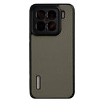 MELKCO For Xiaomi 15 Case Genuine Cow Leather Coated PC Phone Cover