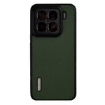 MELKCO For Xiaomi 15 Case Genuine Cow Leather Coated PC Phone Cover
