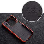 MELKCO For Xiaomi 15 Case Genuine Cow Leather PC Phone Cover Magnetic Case