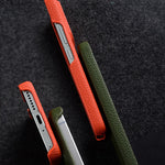 MELKCO For Xiaomi 15 Case Genuine Cow Leather PC Phone Cover Magnetic Case