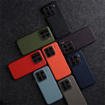MELKCO For Xiaomi 15 Case Genuine Cow Leather PC Phone Cover Magnetic Case