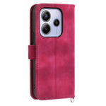 For Xiaomi Redmi Note 14 4G (163.25mm) Case Flower Pattern PU Leather Wallet Phone Cover with Strap