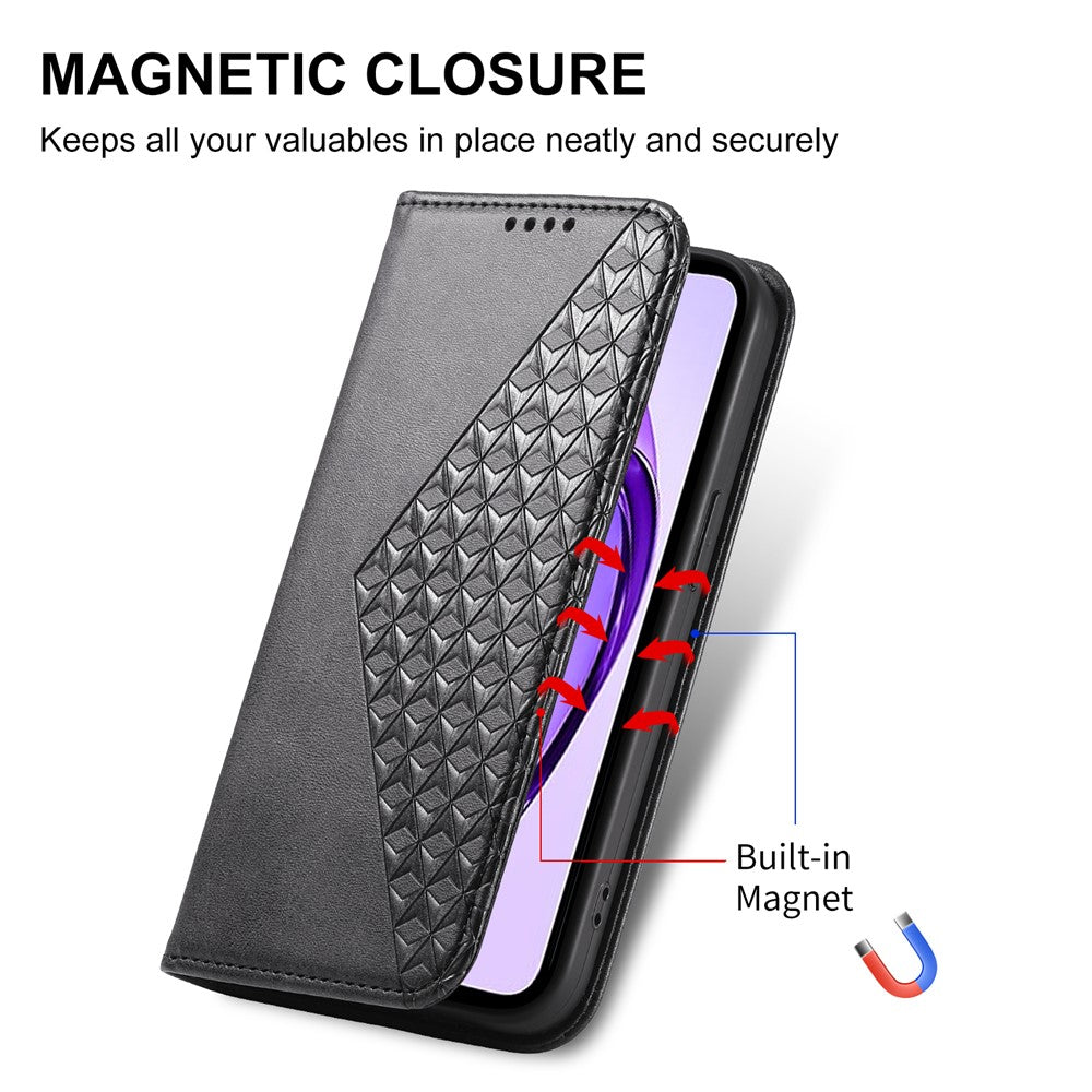For Oppo Reno13 5G (Global) Case Calf Texture PU Leather Phone Cover with Wallet