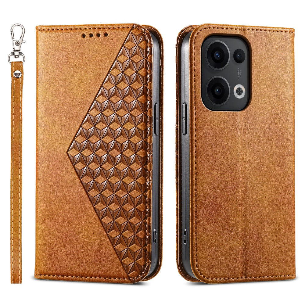 For Oppo Reno13 5G (Global) Case Calf Texture PU Leather Phone Cover with Wallet