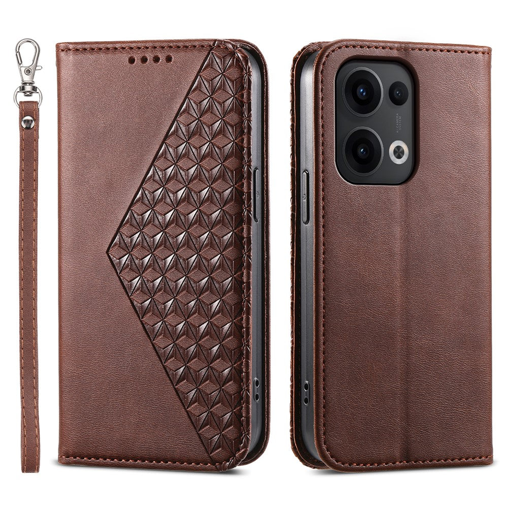 For Oppo Reno13 5G (Global) Case Calf Texture PU Leather Phone Cover with Wallet