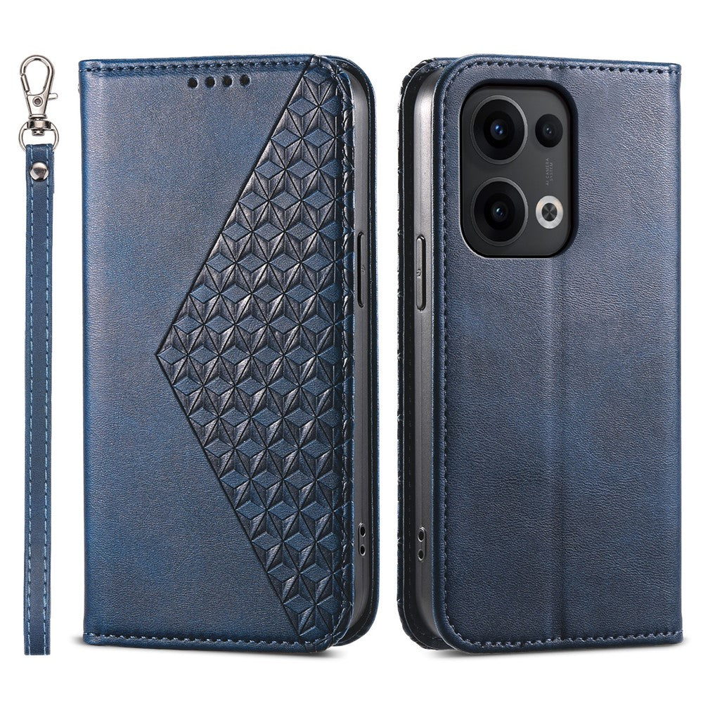 For Oppo Reno13 5G (Global) Case Calf Texture PU Leather Phone Cover with Wallet