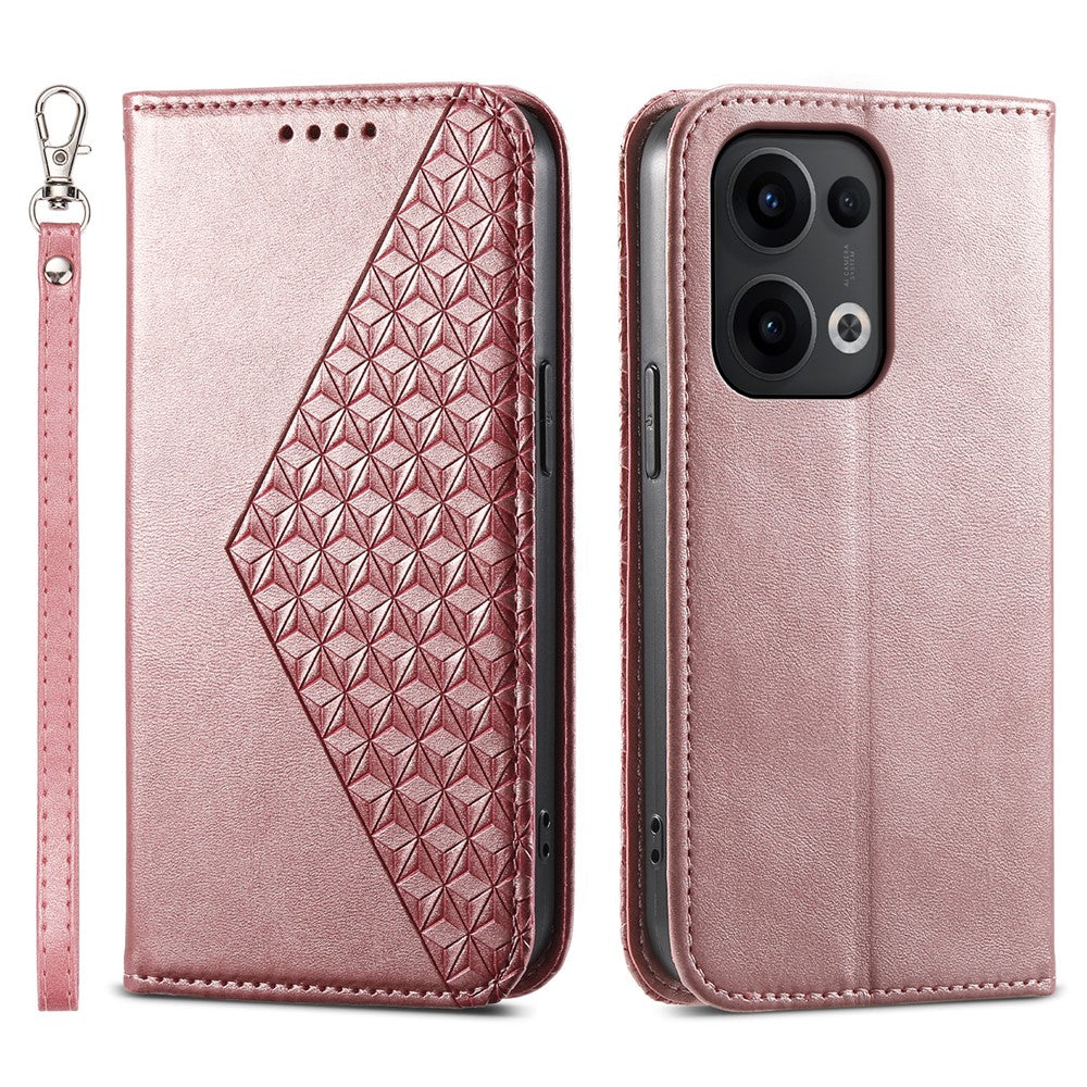 For Oppo Reno13 5G (Global) Case Calf Texture PU Leather Phone Cover with Wallet