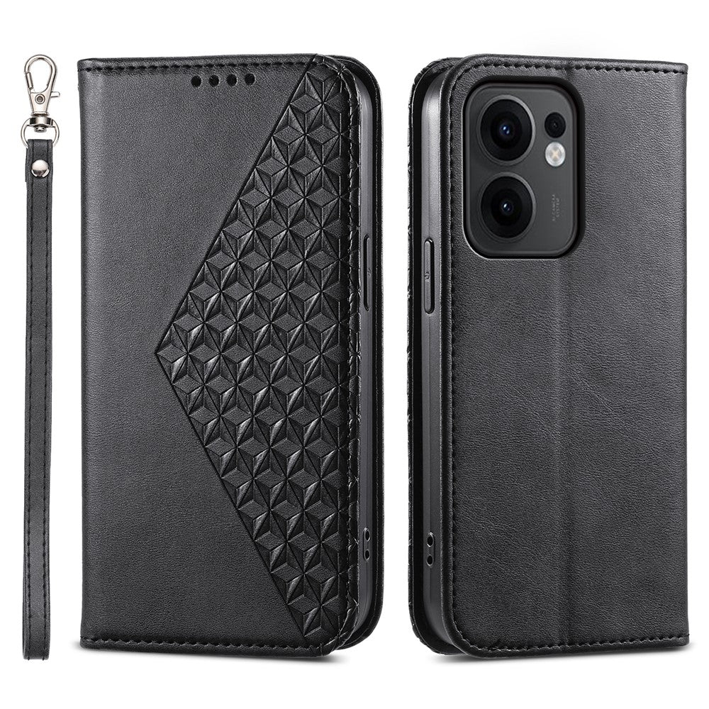 For Oppo Reno13 F 5G (Reno 13 FS 5G) / 4G Case Calf Texture PU Leather Phone Cover with Wallet