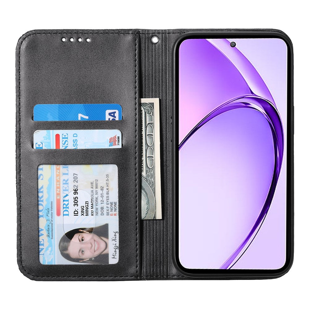 For Oppo Reno13 F 5G (Reno 13 FS 5G) / 4G Case Calf Texture PU Leather Phone Cover with Wallet