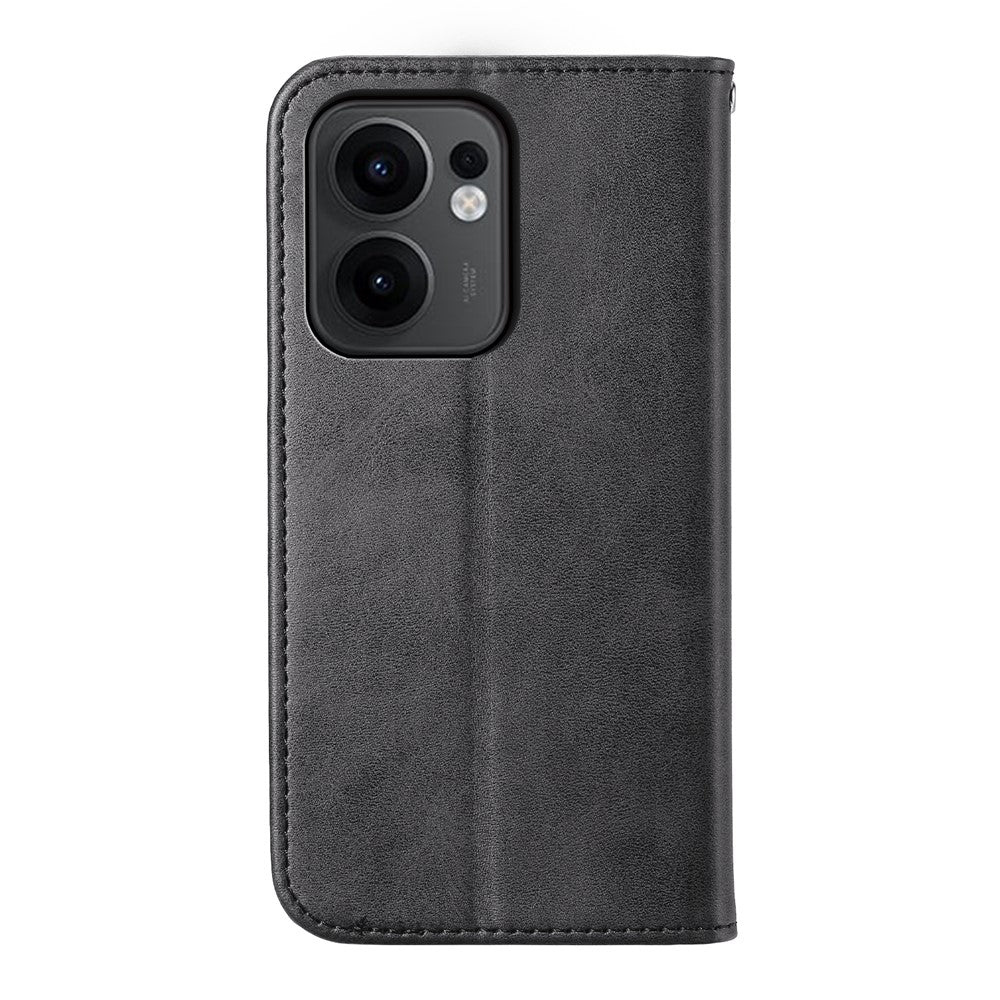 For Oppo Reno13 F 5G (Reno 13 FS 5G) / 4G Case Calf Texture PU Leather Phone Cover with Wallet