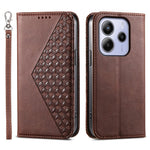 For Xiaomi Redmi Note 14 4G (163.25mm) Case Calf Texture PU Leather Phone Cover with Wallet