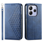 For Xiaomi Redmi Note 14 4G (163.25mm) Case Calf Texture PU Leather Phone Cover with Wallet