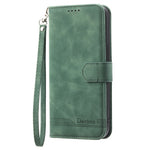 DIERFENG DF-03 För Oppo Reno13 5G (Global) Läderfodral Lines Imprint Plånboksfodral