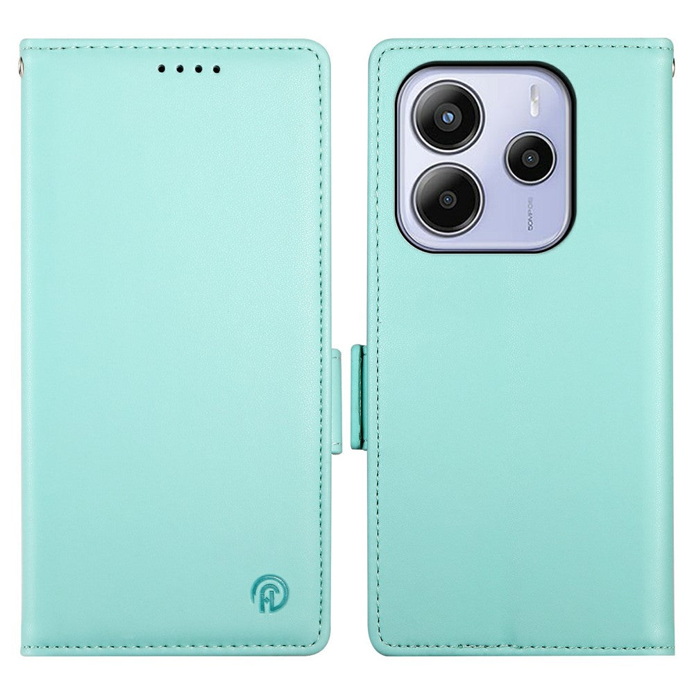 For Xiaomi Redmi Note 14 4G (163.25mm) Stand Case PU Leather Wallet Phone Cover