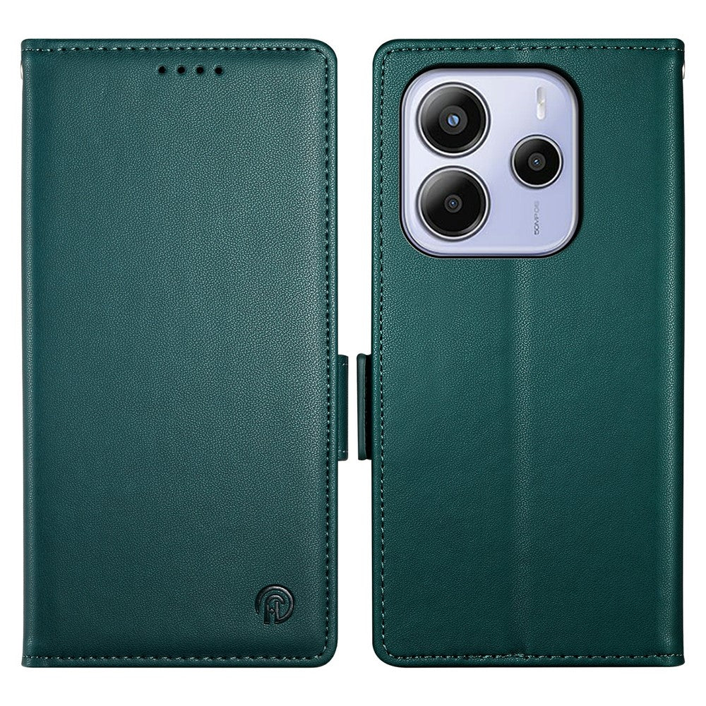 For Xiaomi Redmi Note 14 4G (163.25mm) Stand Case PU Leather Wallet Phone Cover